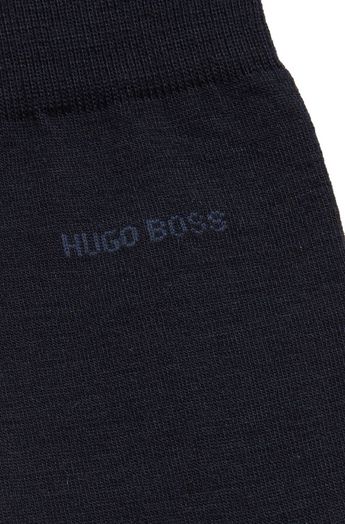 Effen Donkerblauwe Sokken Boss Black 