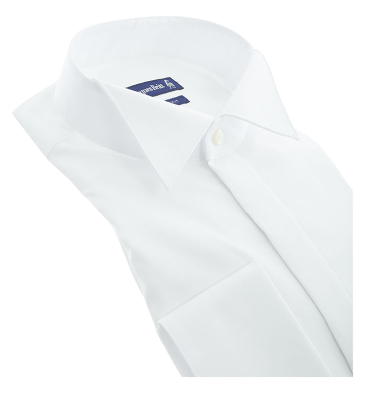 Wit katoenen smokinghemd slim fit met lange mouwen Jacques Britt