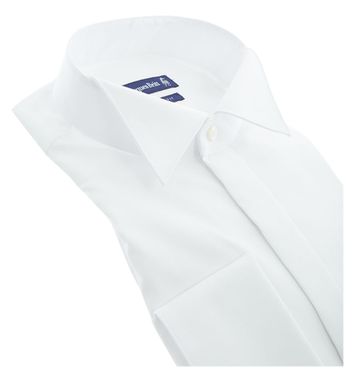 Wit katoenen smokinghemd slim fit met lange mouwen Jacques Britt