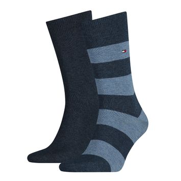 Blauw Gestreepte Sokken Tommy Hilfiger