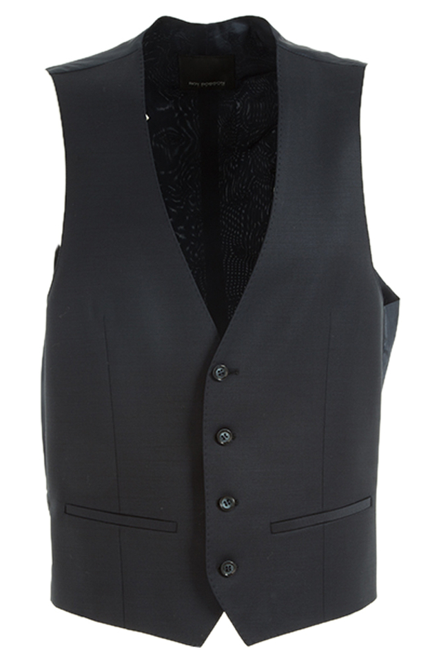 Donkerblauw gilet Roy Robson