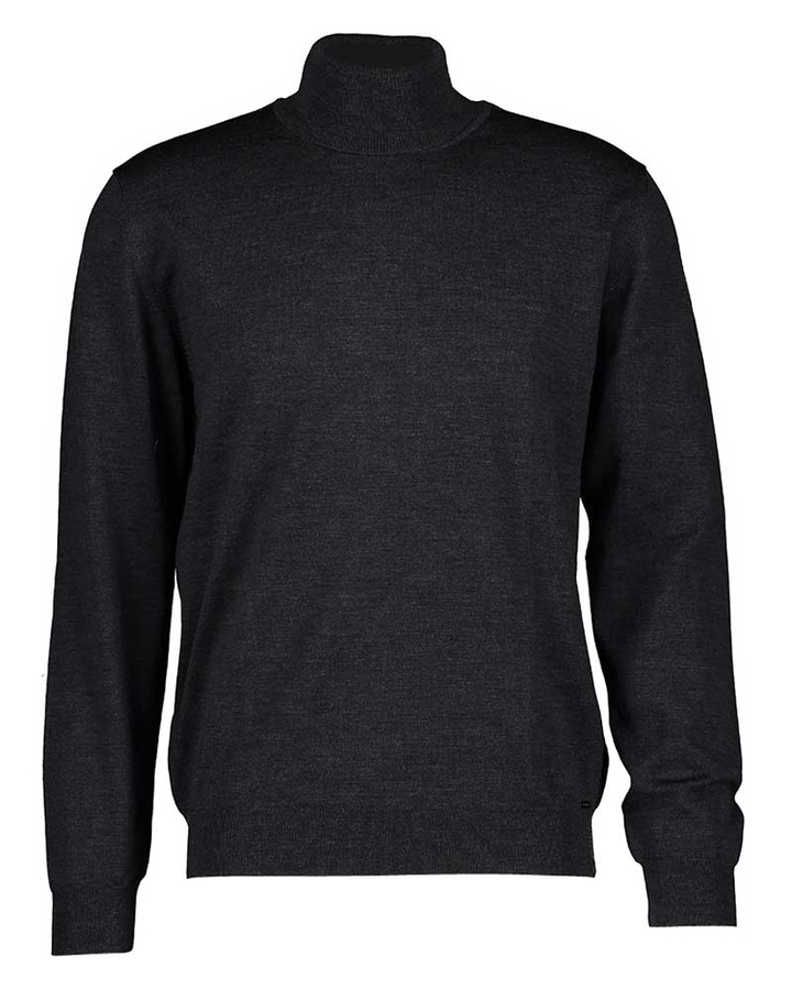 Donkergrijze Trui met Rolkraag Olymp 