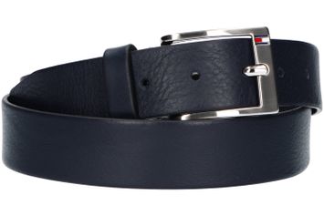 Donkerblauwe Riem met Zilveren Boucle Tommy Hilfiger 