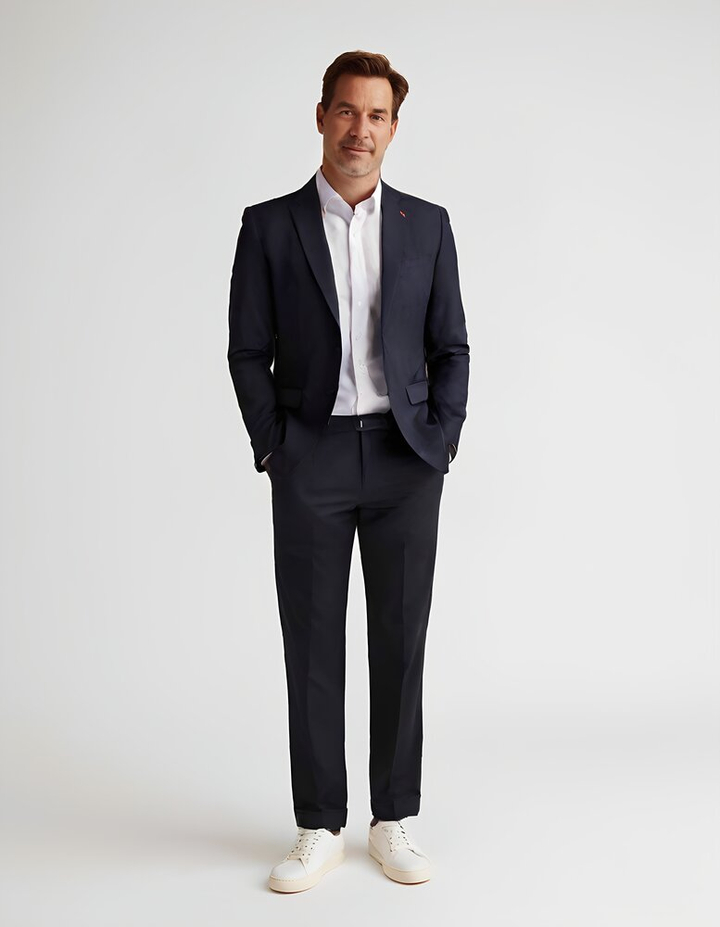 Donkerblauwe Blazer Roy Robson