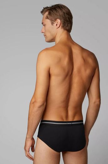 Zwarte katoenen slip Hugo Boss