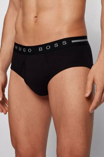 Zwarte katoenen slip Hugo Boss