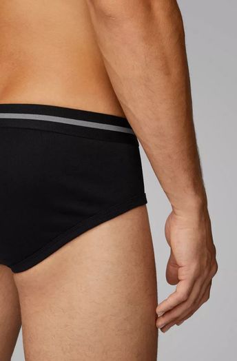 Zwarte katoenen slip Hugo Boss