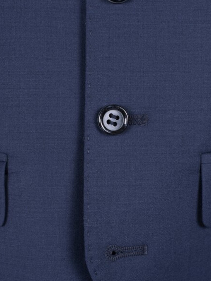 Donkerblauwe gilet met zwarte rugzijde Roy Robson