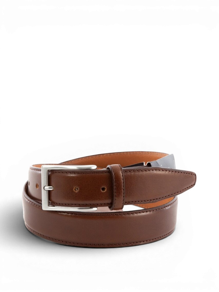 Bruine Lederen Riem Profuomo Michaelis
