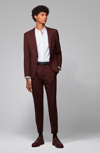Zwarte riem met blokjes patroon Hugo Boss