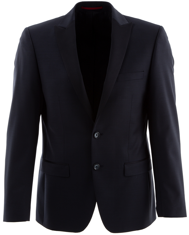 Effen Donkerblauwe Blazer Roy Robson