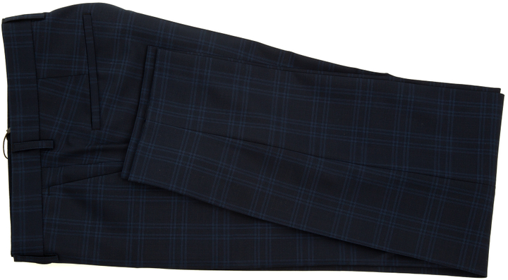 Donkerblauw Geruite Broek Benvenuto