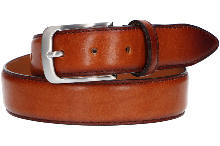 Cognackleurige Lederen Riem Profuomo Michaelis