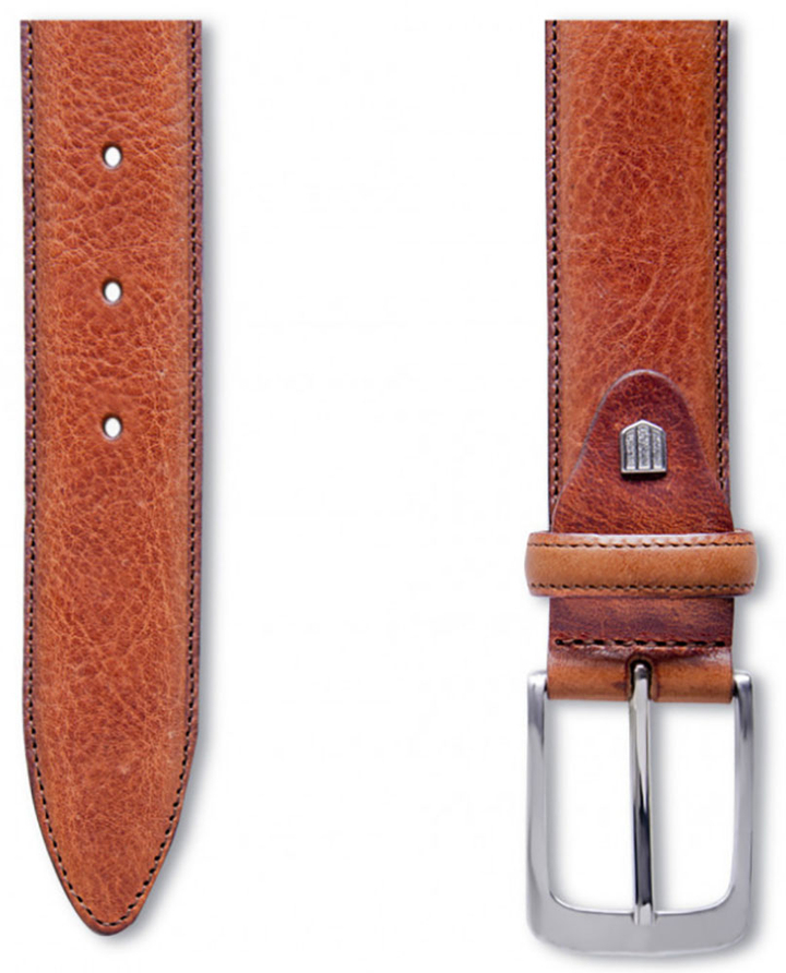 Cognackleurige Lederen Riem Profuomo Michaelis