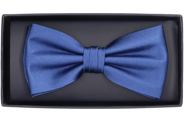 Donkerblauwe Zijden Vlinderdas Profuomo