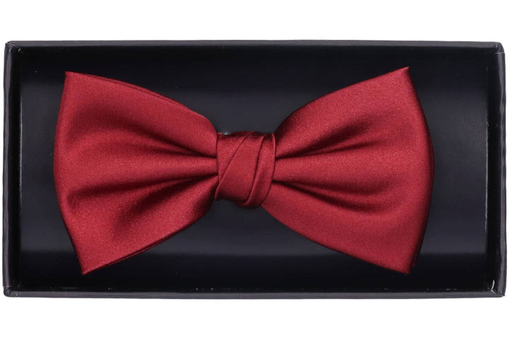 Bordeaux zijden Vlinderdas Profuomo