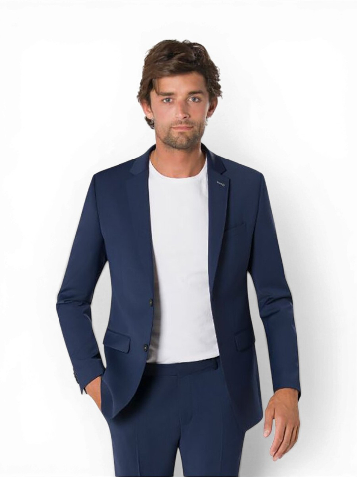 Donkerblauwe Kostuum Blazer Benvenuto
