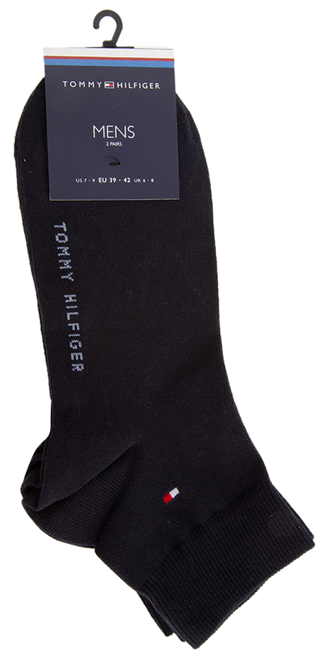 Duo donkerblauwe enkelsokken Tommy Hilfiger