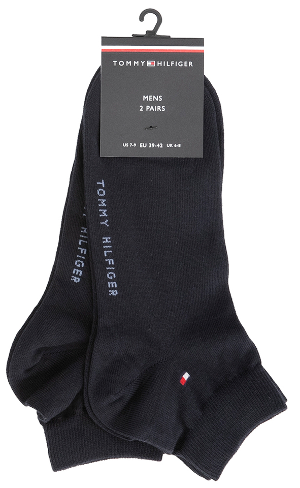 Duo donkerblauwe enkelsokken Tommy Hilfiger