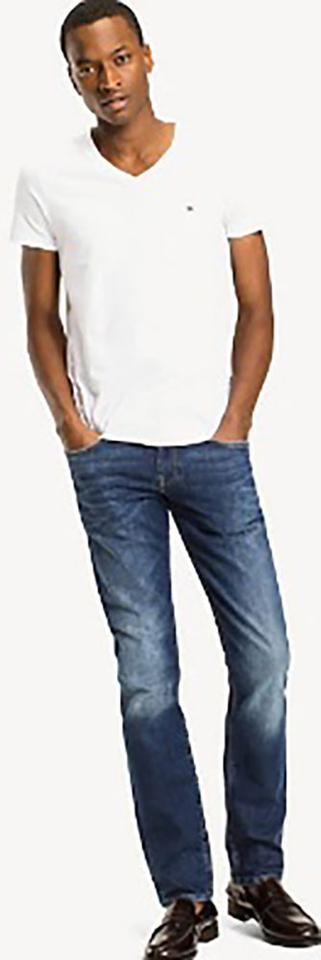 Witte t-shirt met V-hals Tommy Hilfiger 