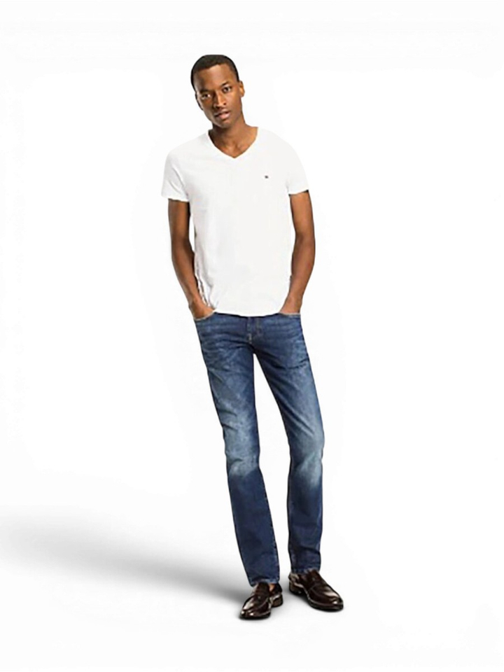Witte t-shirt met V-hals Tommy Hilfiger
