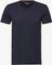 Blauwe effen T-shirt met Korte Mouwen met Logo Tommy Hilfiger