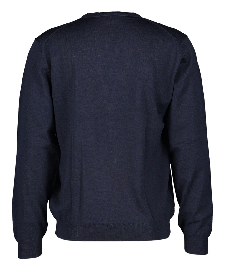 Donkerblauwe Gilet met Knopen en V-hals Olymp