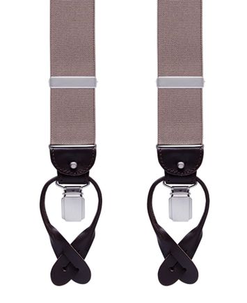 Beige bretels met lichtbruine afwerking Profuomo Michaelis