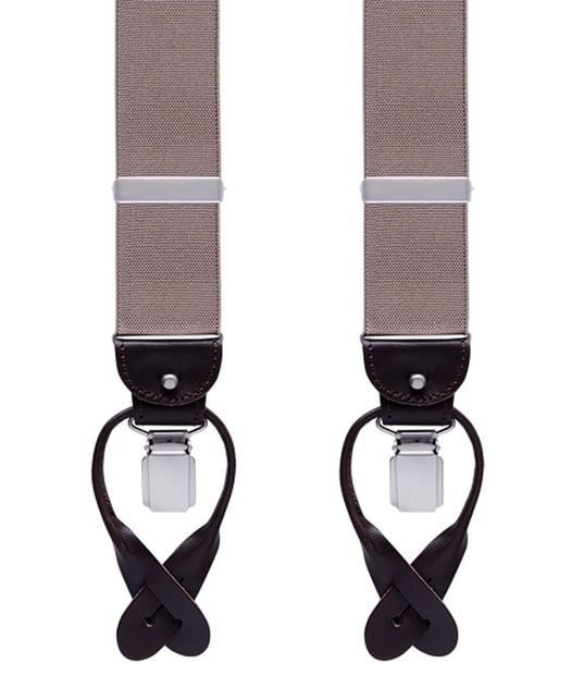 Beige bretels met lichtbruine afwerking Profuomo Michaelis