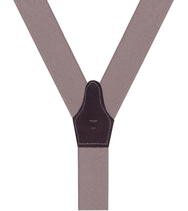 Beige bretels met lichtbruine afwerking Profuomo Michaelis