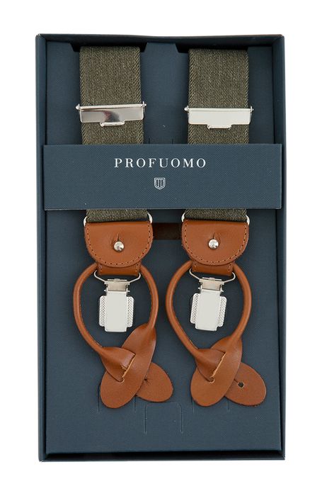 Groene bretellen Profuomo Michaelis