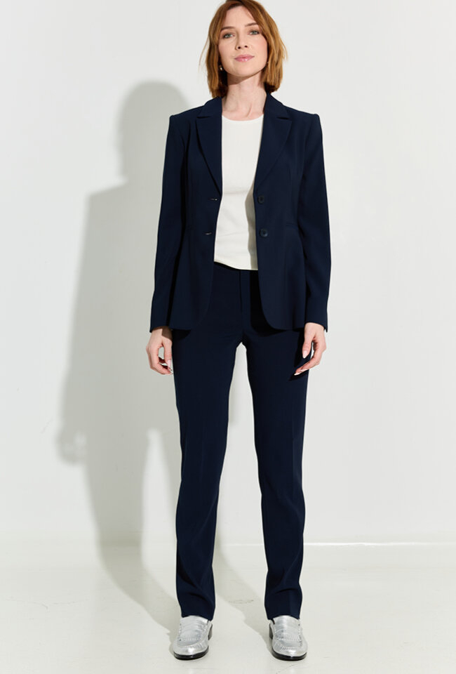 Donkerblauwe geklede blazer Xandres