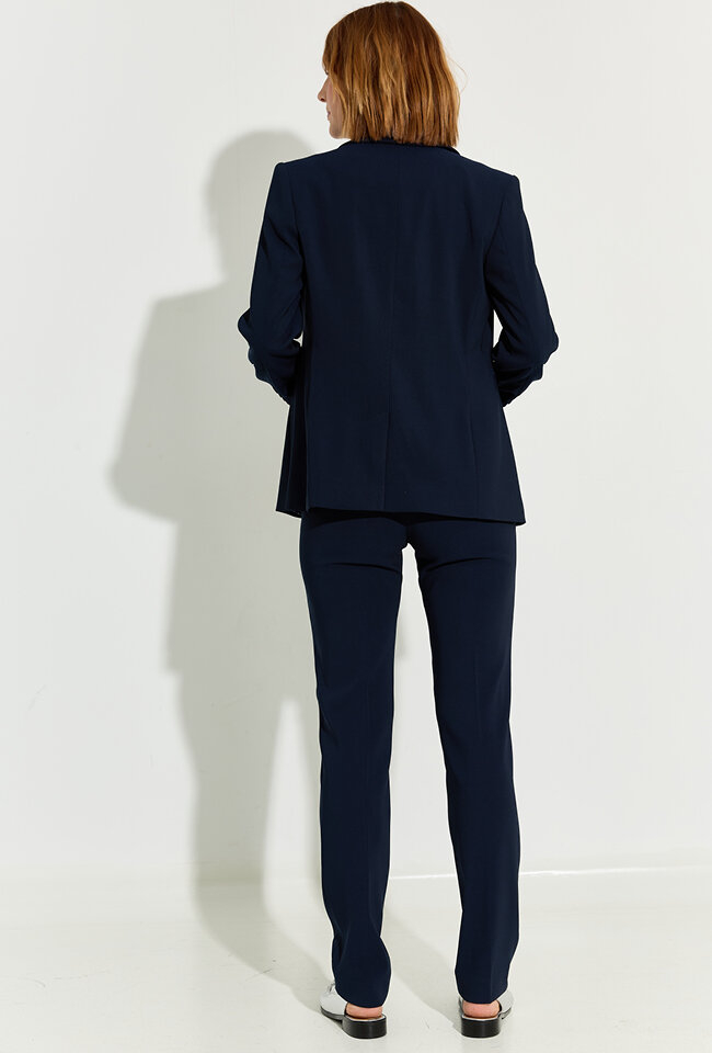 Donkerblauwe geklede blazer Xandres