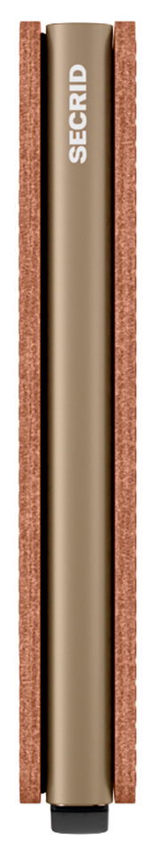 Cognackleurige lederen miniwallet Vegan Secrid