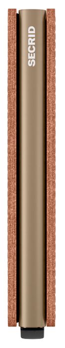 Cognackleurige lederen miniwallet Vegan Secrid