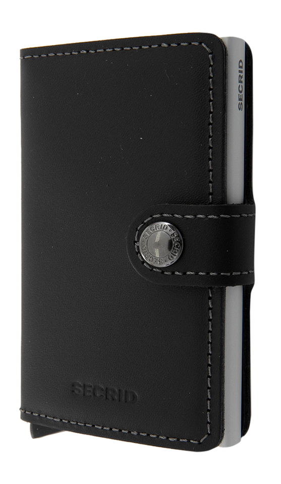 Matzwarte miniwallet Secrid