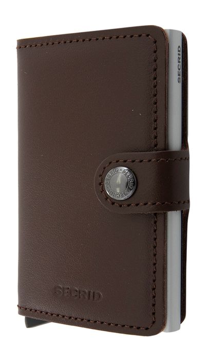 Donkerbruine miniwallet Secrid