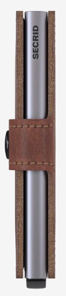 Bruin gevlamde miniwallet Vintage Secrid