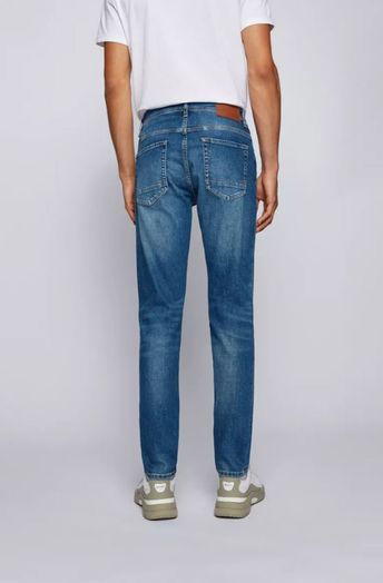 Blauwe jeansbroek Tapered Fit Taber Boss 