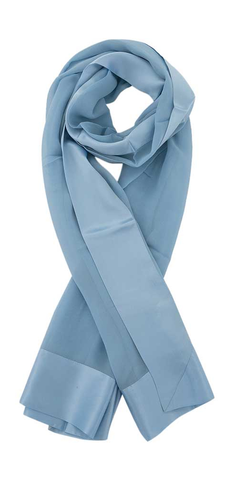 Lichtblauwe Zijden Sjaal L'immagine