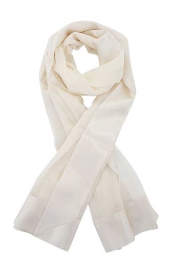 Beige Zijden Sjaal L'immagine