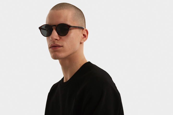 Bruine zonnebril met dierenprint Devon Komono