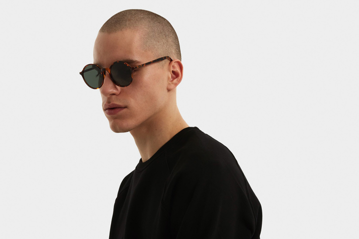 Bruine zonnebril in dierenprint Madison Komono