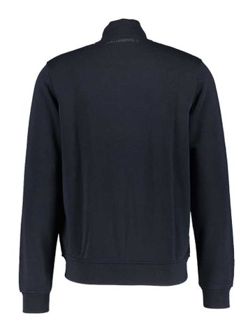 Blauwe gilet met rits en logo Karl Lagerfeld 
