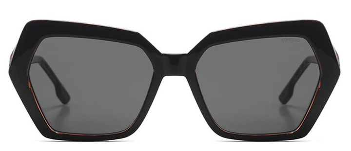 Zwarte tortoise zonnebril Poly Komono