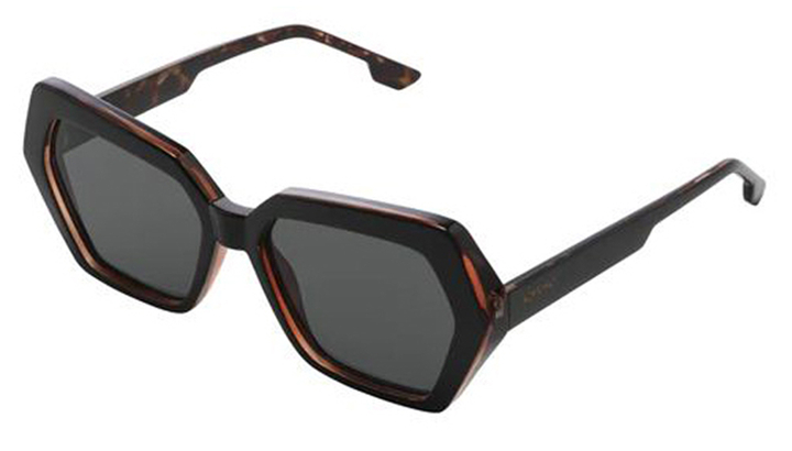 Zwarte tortoise zonnebril Poly Komono