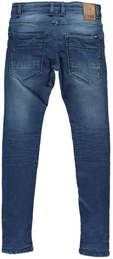 Blauwe jeansbroek met omslag skinny Burgo Cars