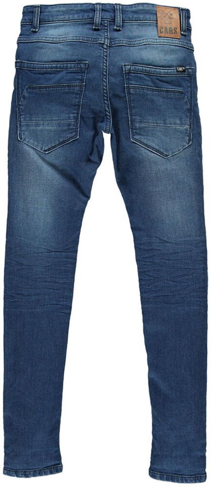 Blauwe jeansbroek met omslag skinny Burgo Cars
