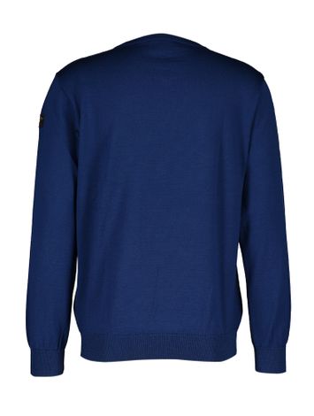 Blauwe trui met V-hals Paul & Shark