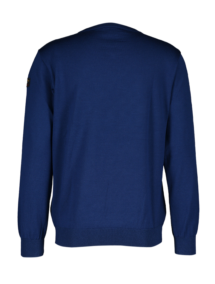 Blauwe trui met V-hals Paul & Shark